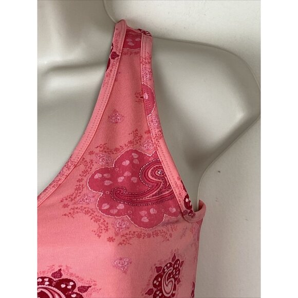 The North Face Pink Paisley VaporWick Womens Racerback Tank Top - Picture 3 of 9